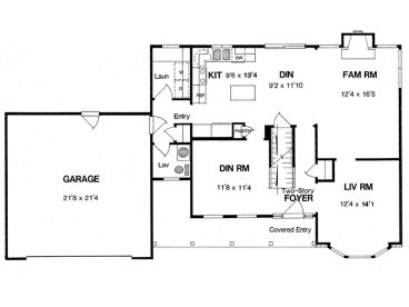 1st Floor Plan, 014H-0044