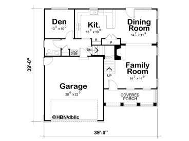 1st Floor Plan, 031H-0216