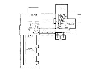 2nd Floor Plan, 029H-0053