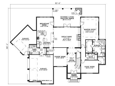 1st Floor Plan, 025H-0217