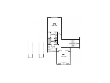 2nd Floor Plan, 014H-0088