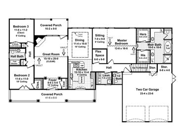 1st Floor Plan, 001H-0082