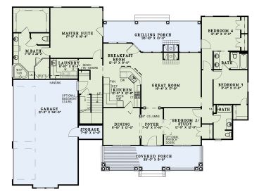 1st Floor Plan, 025H-0338