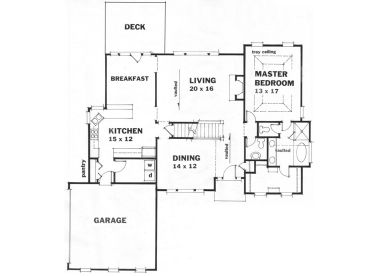 1st Floor Plan, 045H-0057