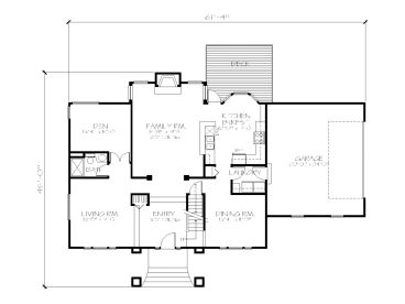 1st Floor Plan, 022H-0058