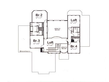 2nd Floor Plan, 050H-0013