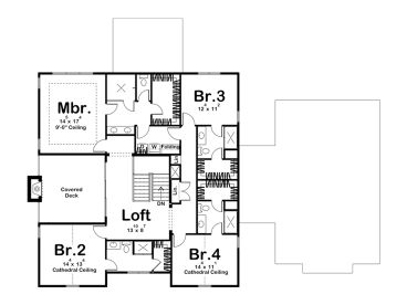 2nd Floor Plan, 050H-0467