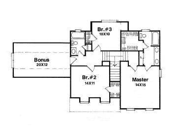 2nd Floor Plan, 030H-0029