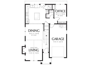 1st Floor Plan, 034H-0232