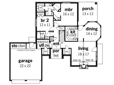 1st Floor Plan, 021H-0105