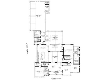 1st Floor Plan, 062H-0261