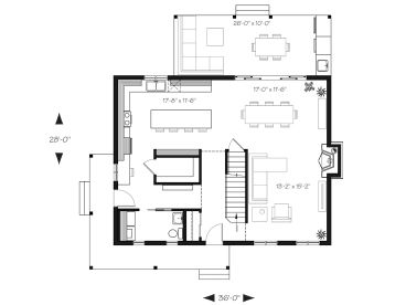 1st Floor Plan, 027H-0481