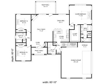 1st Floor Plan, 062H-0279