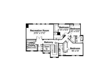 2nd Floor Plan, 051H-0140