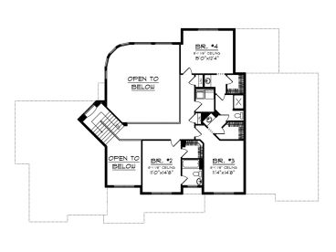 2nd Floor Plan, 020H-0400