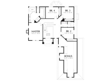 2nd Floor Plan, 034H-0335