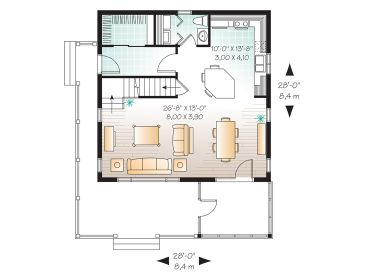 1st Floor Plan, 027H-0201