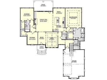 1st Floor Plan, 080H-0013