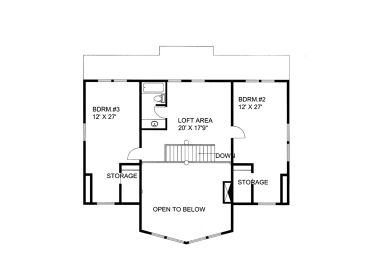 2nd Floor Plan, 012H-0194