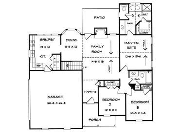 1st Floor Plan, 019H-0070