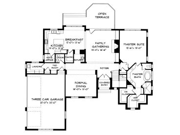 1st Floor Plan, 029H-0064
