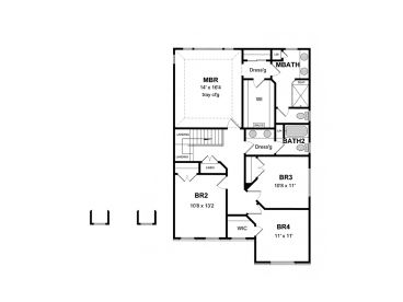 2nd Floor Plan, 014H-0091