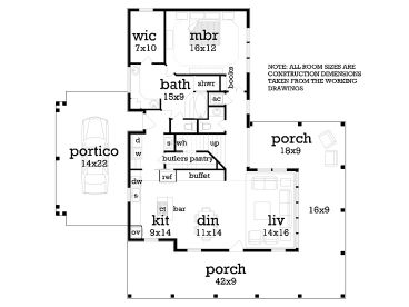 1st Floor Plan, 021H-0250