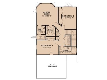 2nd Floor Plan, 074H-0155