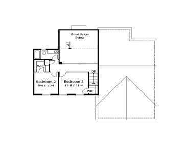 2nd Floor Plan, 023H-0001