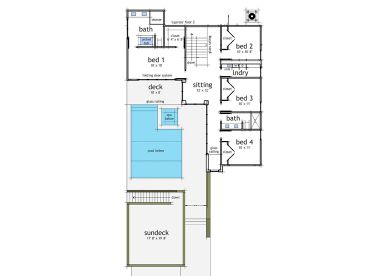 2nd Floor Plan, 052H-0023