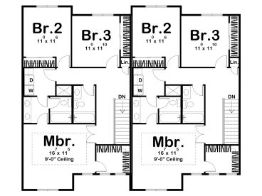 2nd Floor Plan, 050M-0032