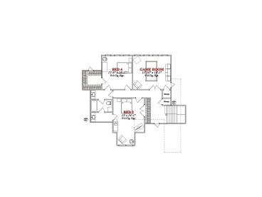 2nd Floor Plan, 073H-0090