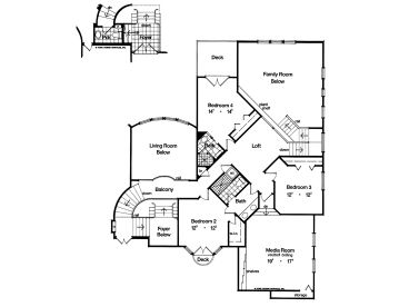 2nd Floor Plan, 043H-0214