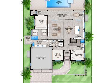 1st Floor Plan, 070H-0022