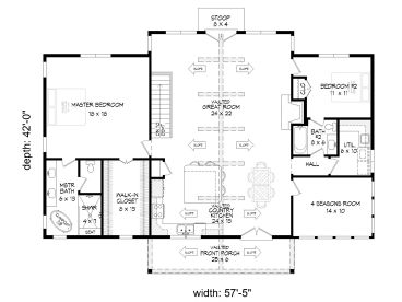 Floor Plan, 062H-0491