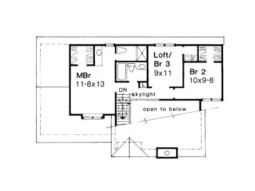 2nd Floor Plan, 022H-0038