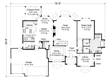 Floor Plan, 023H-0060