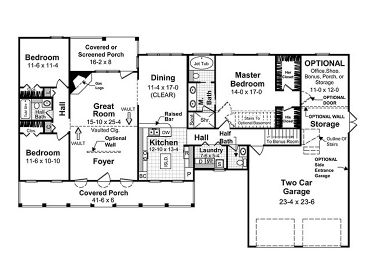 1st Floor Plan, 001H-0067
