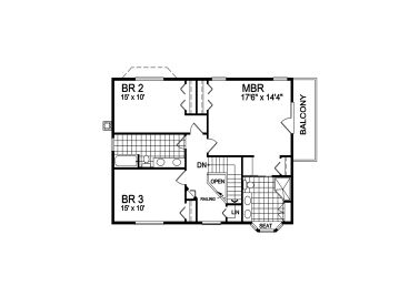 2nd Floor Plan, 010H-0010