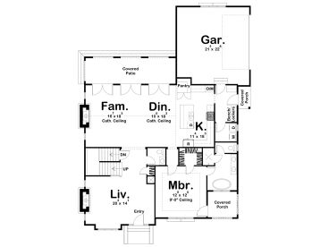 1st Floor Plan, 050H-0342