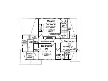 2nd Floor Plan, 046H-0013