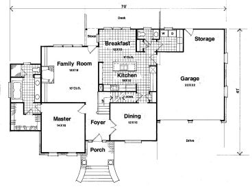 1st Floor Plan, 030H-0066