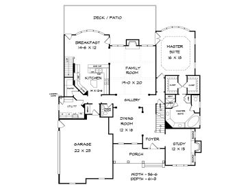 1st Floor Plan, 019H-0151