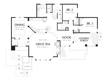 1st Floor Plan, 034H-0398