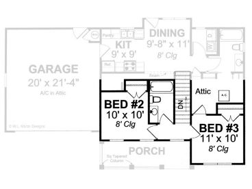 2nd Floor Plan, 059H-0023