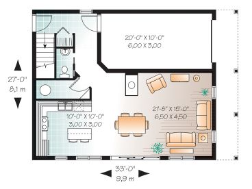 1st Floor Plan, 027G-0009