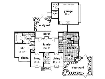 1st Floor Plan, 021H-0165