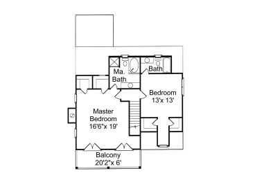 2nd Floor Plan, 017H-0035