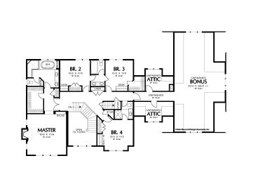 2nd Floor Plan, 034H-0041