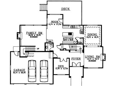1st Floor Plan, 026H-0048